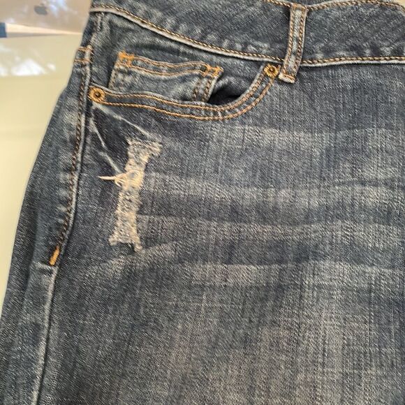 Simply Vera Vera wang jeans 8 stretchy blue straight - Picture 13 of 14